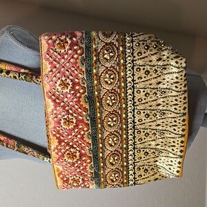 Beautiful Artisian Hand Beaded Tote-bag